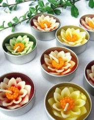 เทียนหอมทีไลท์ดอกบัว