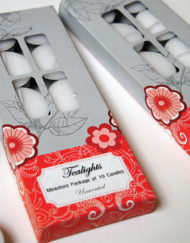 เทียนทีไลท์สีขาวไม่มีกลิ่น